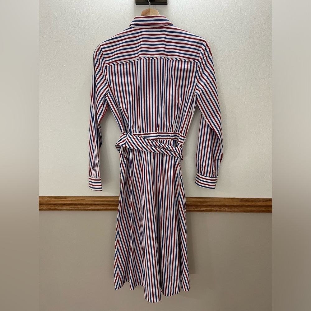 J. Crew Striped Midi Dress - Red, Blue, White - Picture 4 of 10
